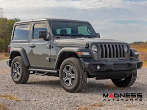 Jeep Wrangler JL Side Steps - Nerf Steps - Rough Country - 2 Door